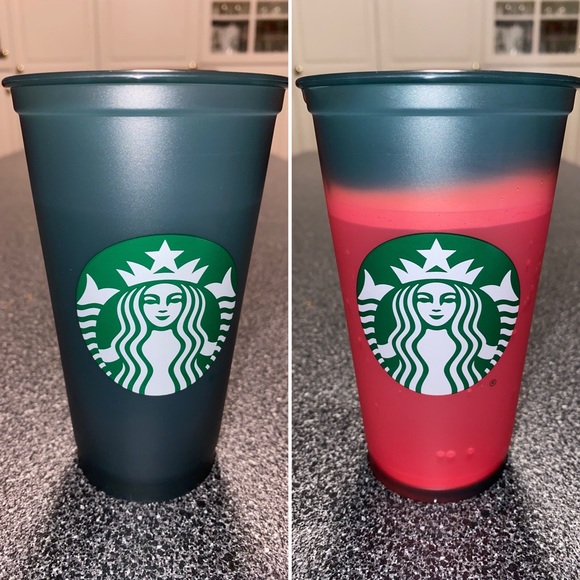 ☕️Starbucks colour changing hot cups (green->red) - Picture 1 of 2